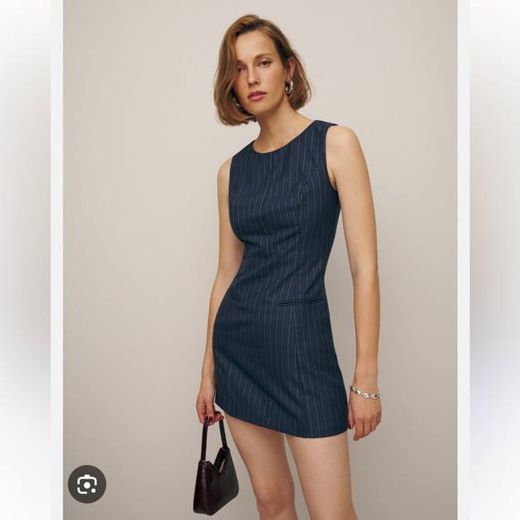 Reformation Dresses & Skirts - Reformation citron dress in navy stripe